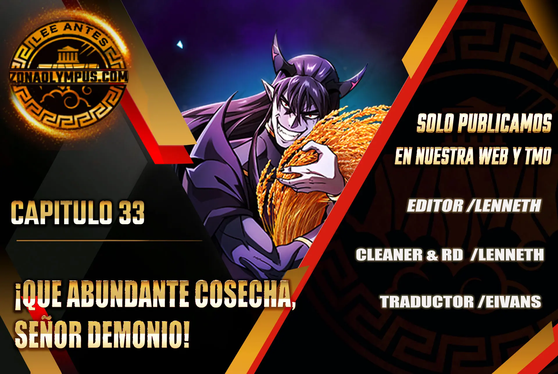 Read ¡Que abundante cosecha, señor demonio! ES Manga Online