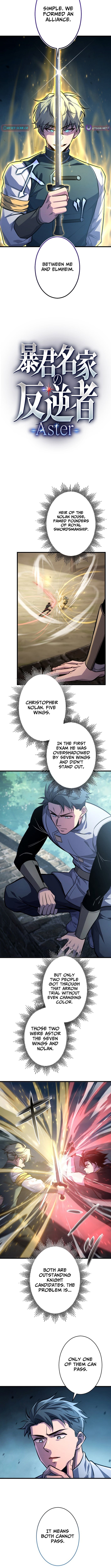 Read The Rebel of the Tyrant Noble House Aster Manga Online