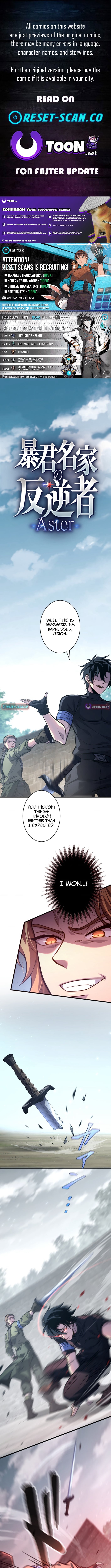 Read The Rebel of the Tyrant Noble House Aster Manga Online