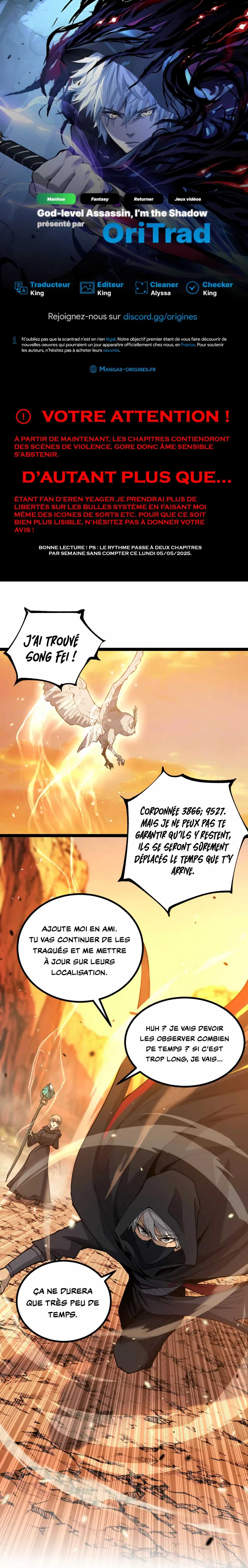 Read God-level Assassin, I’m the Shadow Scan Manga Online