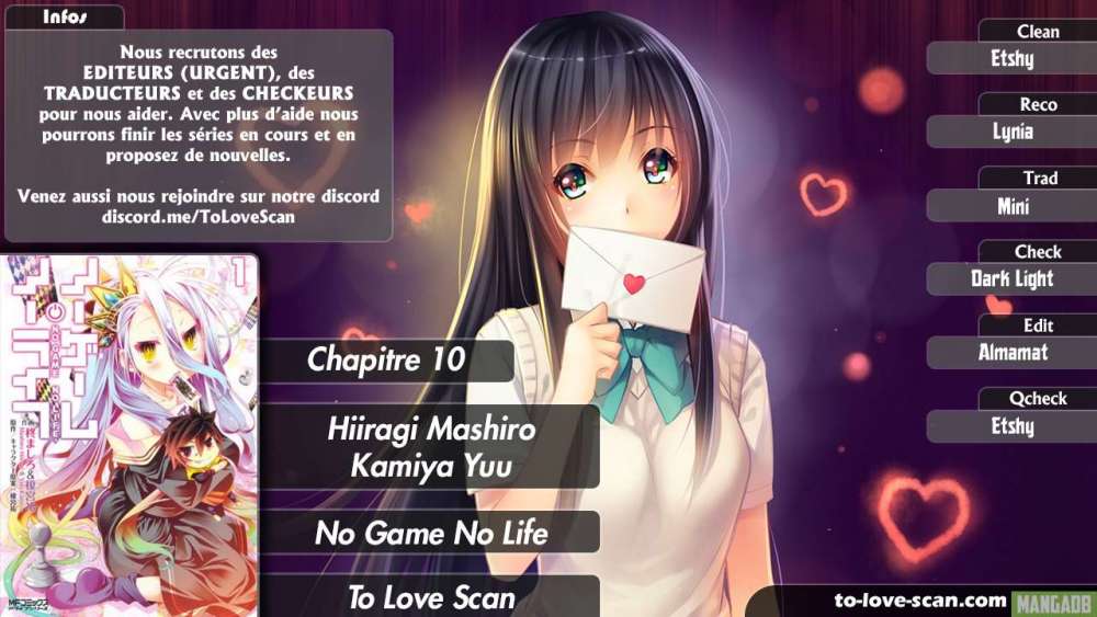 Read No Game No Life scan Manga Online