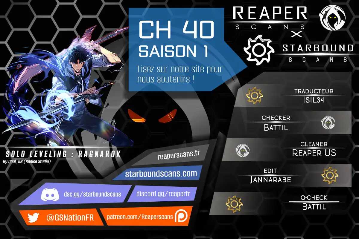 Read Solo leveling Ragnarok Scan Manga Online