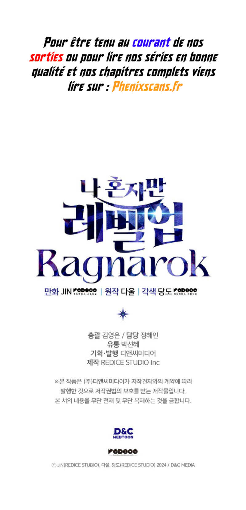 Read Solo leveling Ragnarok Scan Manga Online