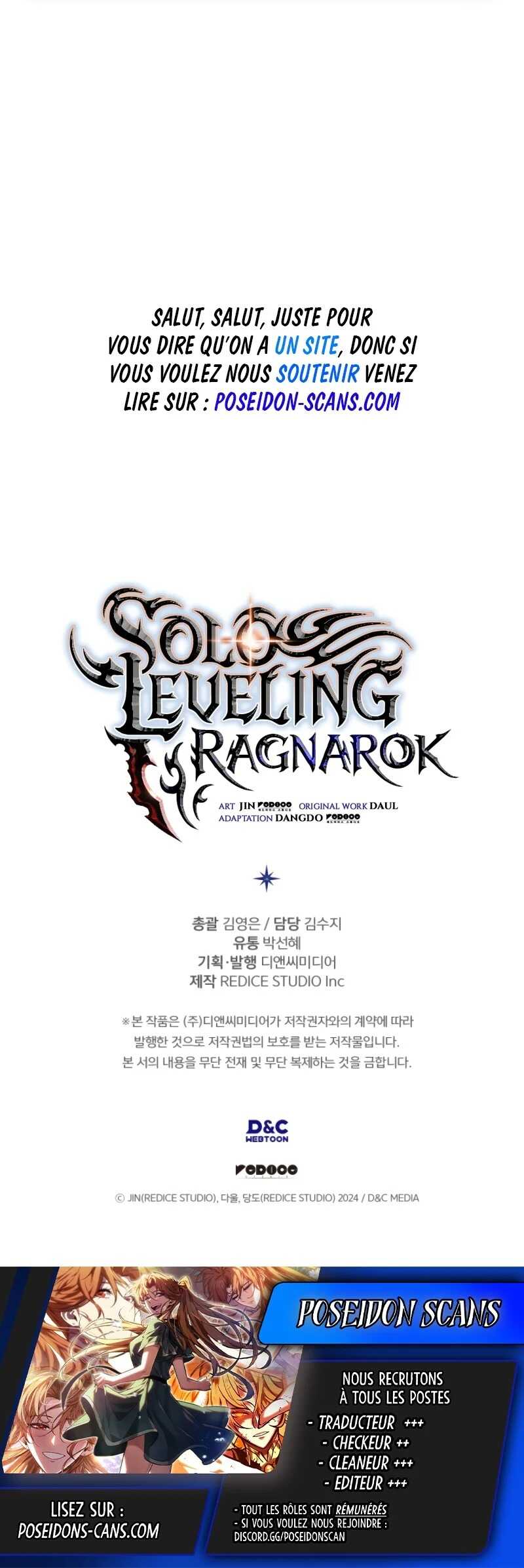 Read Solo leveling Ragnarok Scan Manga Online
