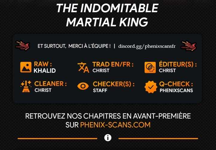 Read The Indomitable Martial King Scan Manga Online